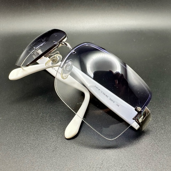 Authentic Vintage Chanel  Sunglasses White Temples Rare Vintage With Dior Case - Picture 13 of 16